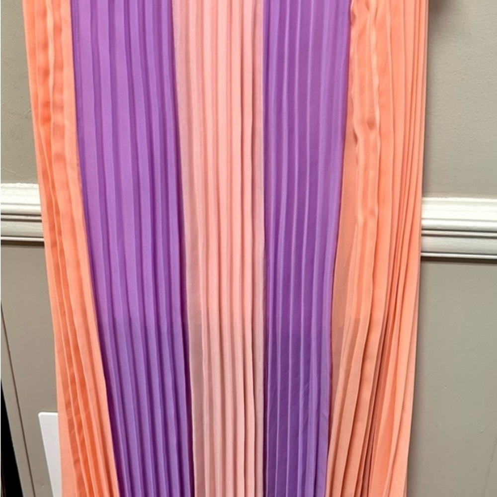 Chic Lavender and Peach Dress - Picture 4 of 7